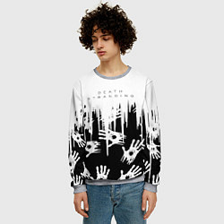 Свитшот мужской Death Stranding знаки, цвет: 3D-меланж — фото 2