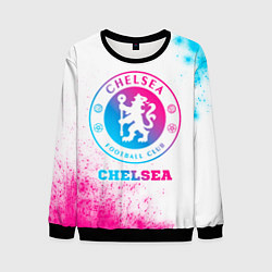 Свитшот мужской Chelsea neon gradient style, цвет: 3D-черный