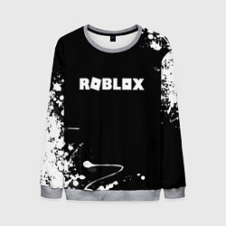 Свитшот мужской Roblox текстура краски белые, цвет: 3D-меланж