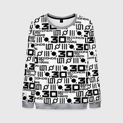 Мужской свитшот Thirty Seconds to Mars pattern rock
