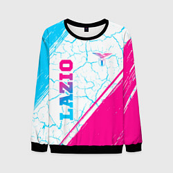 Свитшот мужской Lazio neon gradient style вертикально, цвет: 3D-черный