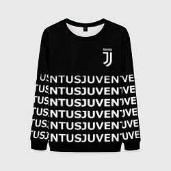 Свитшот мужской Juventus pattern fc club steel, цвет: 3D-черный