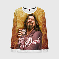 Свитшот мужской The Big Lebowski dude, цвет: 3D-белый