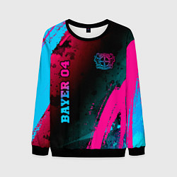 Мужской свитшот Bayer 04 - neon gradient вертикально