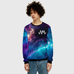 Свитшот мужской Arctic Monkeys space rock, цвет: 3D-черный — фото 2