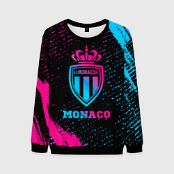 Свитшот мужской Monaco - neon gradient, цвет: 3D-черный