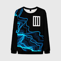 Свитшот мужской Paramore sound wave, цвет: 3D-черный