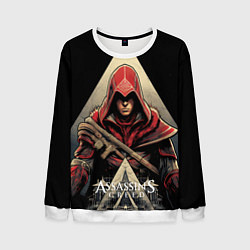 Мужской свитшот Assassins creed темный капюшон