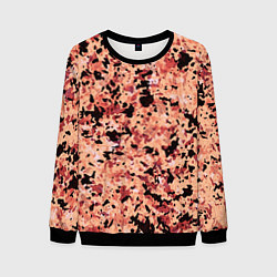 Мужской свитшот Абстракция персиковый пятнистый