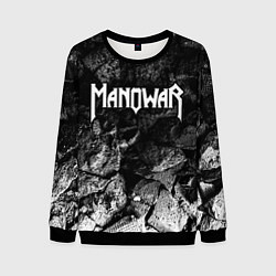 Свитшот мужской Manowar black graphite, цвет: 3D-черный