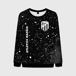 Свитшот мужской Atletico Madrid sport на темном фоне вертикально, цвет: 3D-черный