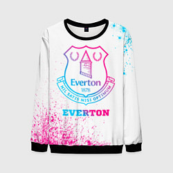 Мужской свитшот Everton neon gradient style