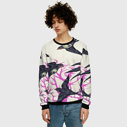 Свитшот мужской Migratory birds, цвет: 3D-черный — фото 2