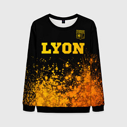 Мужской свитшот Lyon - gold gradient посередине