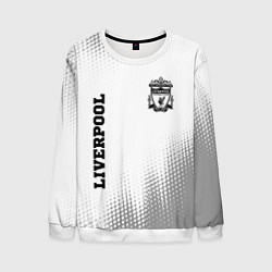 Свитшот мужской Liverpool sport на светлом фоне вертикально, цвет: 3D-белый