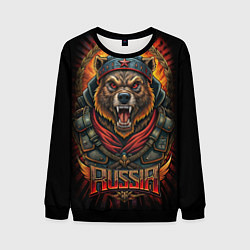 Мужской свитшот Мощный медведь СССР стиль