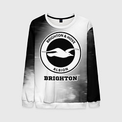 Свитшот мужской Brighton sport на светлом фоне, цвет: 3D-белый