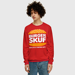 Свитшот мужской Burger skuf, цвет: 3D-красный — фото 2
