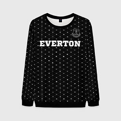 Свитшот мужской Everton sport на темном фоне посередине, цвет: 3D-черный