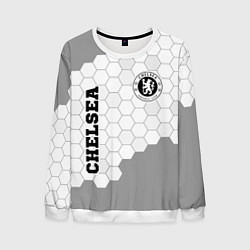 Свитшот мужской Chelsea sport на светлом фоне вертикально, цвет: 3D-белый