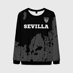Свитшот мужской Sevilla sport на темном фоне посередине, цвет: 3D-черный