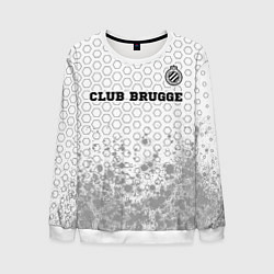 Свитшот мужской Club Brugge sport на светлом фоне посередине, цвет: 3D-белый