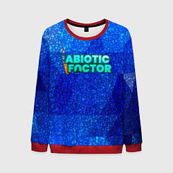 Мужской свитшот Abiotic Factor logo blue neon