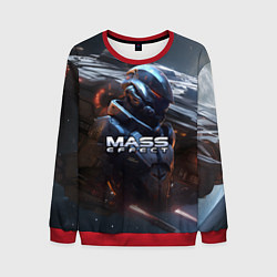 Свитшот мужской Mass Effect game space, цвет: 3D-красный