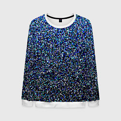 Свитшот мужской Шум пикселей, цвет: 3D-белый