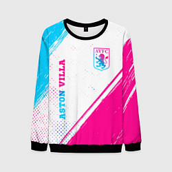 Мужской свитшот Aston Villa neon gradient style вертикально