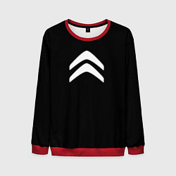 Свитшот мужской Citroen white logo, цвет: 3D-красный