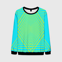 Мужской свитшот Трансформация контурных треугольников