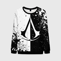 Мужской свитшот Assasins Creed - black and white