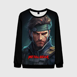 Свитшот мужской Веном Снейк из игры Metal gear, цвет: 3D-черный