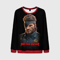 Свитшот мужской Веном Снейк из игры Metal gear, цвет: 3D-красный