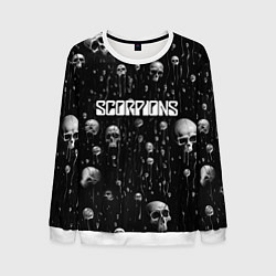 Свитшот мужской Scorpions rock group, цвет: 3D-белый