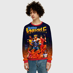 Свитшот мужской Bare knuckle - streets of rage, цвет: 3D-красный — фото 2