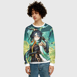 Свитшот мужской Cloud Retainer Genshin Impact, цвет: 3D-белый — фото 2