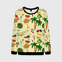 Мужской свитшот Летний отпускной паттерн