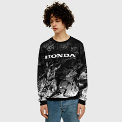 Свитшот мужской Honda black graphite, цвет: 3D-черный — фото 2