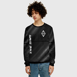 Свитшот мужской The Sims metal game lines, цвет: 3D-черный — фото 2