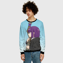 Свитшот мужской Ферн в небе, цвет: 3D-черный — фото 2