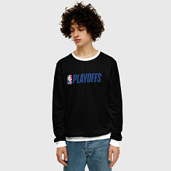 Свитшот мужской NBA playoffs, цвет: 3D-белый — фото 2
