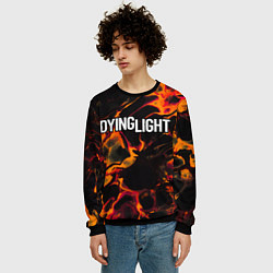 Свитшот мужской Dying Light red lava, цвет: 3D-черный — фото 2