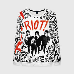 Свитшот мужской Paramore - riot, цвет: 3D-белый