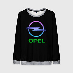 Свитшот мужской Opel auto neon, цвет: 3D-меланж