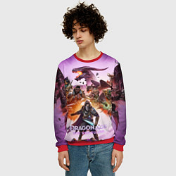 Свитшот мужской Герои Dragon age the veilguard, цвет: 3D-красный — фото 2