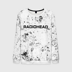 Свитшот мужской Radiohead dirty ice, цвет: 3D-белый