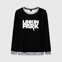 Свитшот мужской Lnkin park logo white, цвет: 3D-меланж