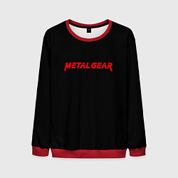 Свитшот мужской Metal gear red logo, цвет: 3D-красный